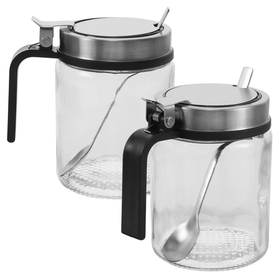 OUNONA 2 Set Utensil Cutlery Holders Rectangular Silverware Castor