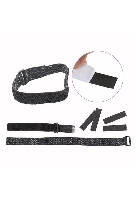2 Sets Adjustable Ankle High Boot Straps, Black Leg Straps 41.8 x 2.5cm for Secure Fit and Style