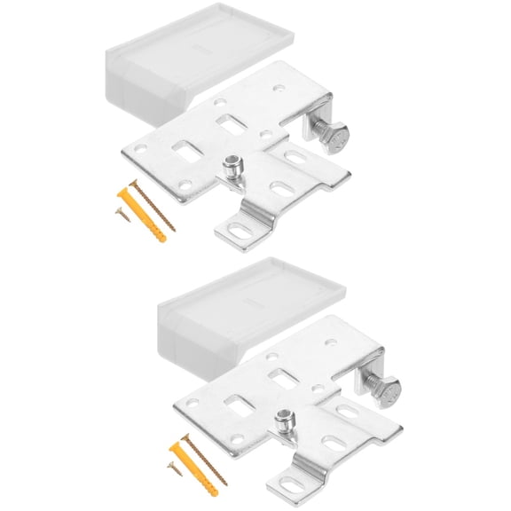 OUNONA 2 Sets Cabinet Hanger Iron Wall Mount Cabinet Bracket Hanging Hardware Supply