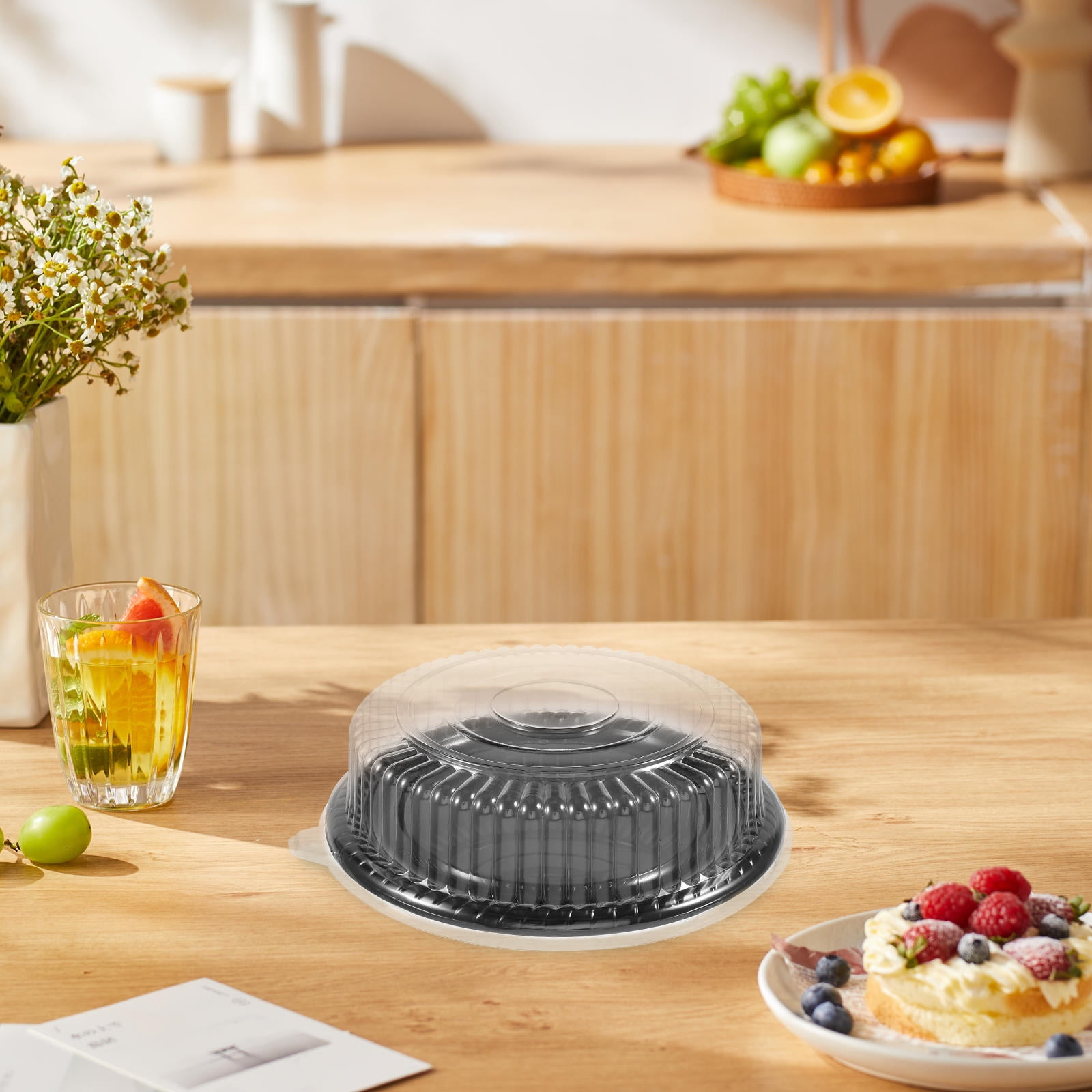 OUNONA 2 Sets Cake Transport Container Cake Boxes Cupcake Containers ...