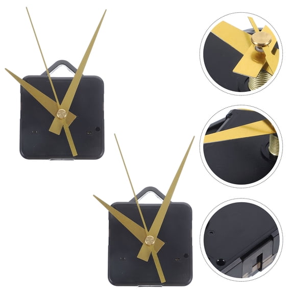 Moluckfu Clock Movements Plastic 2 Sets 7.00X5.50X1.00CM