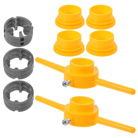 OUNONA 2 Sets Diy Threading Tool Set Pipe Threading Equipment Round Die Threading Set Npt Pipe Threading Tool For Plumbing Projects Accessories