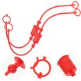 thumbnail image 1 of OUNONA Hydraulic Hose Dust Caps and Plugs Red Plastic for Home 2Sets, 1 of 8