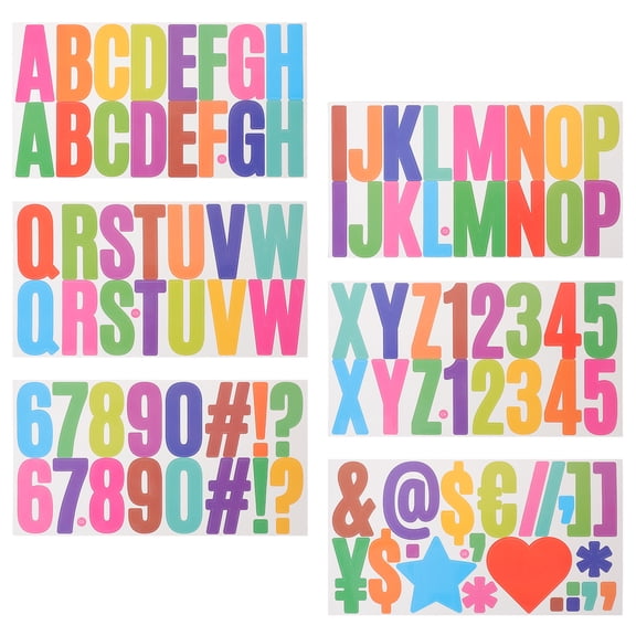OUNONA 2 Sets Letter Letters Stickers Waterproof Mailbox Decoration
