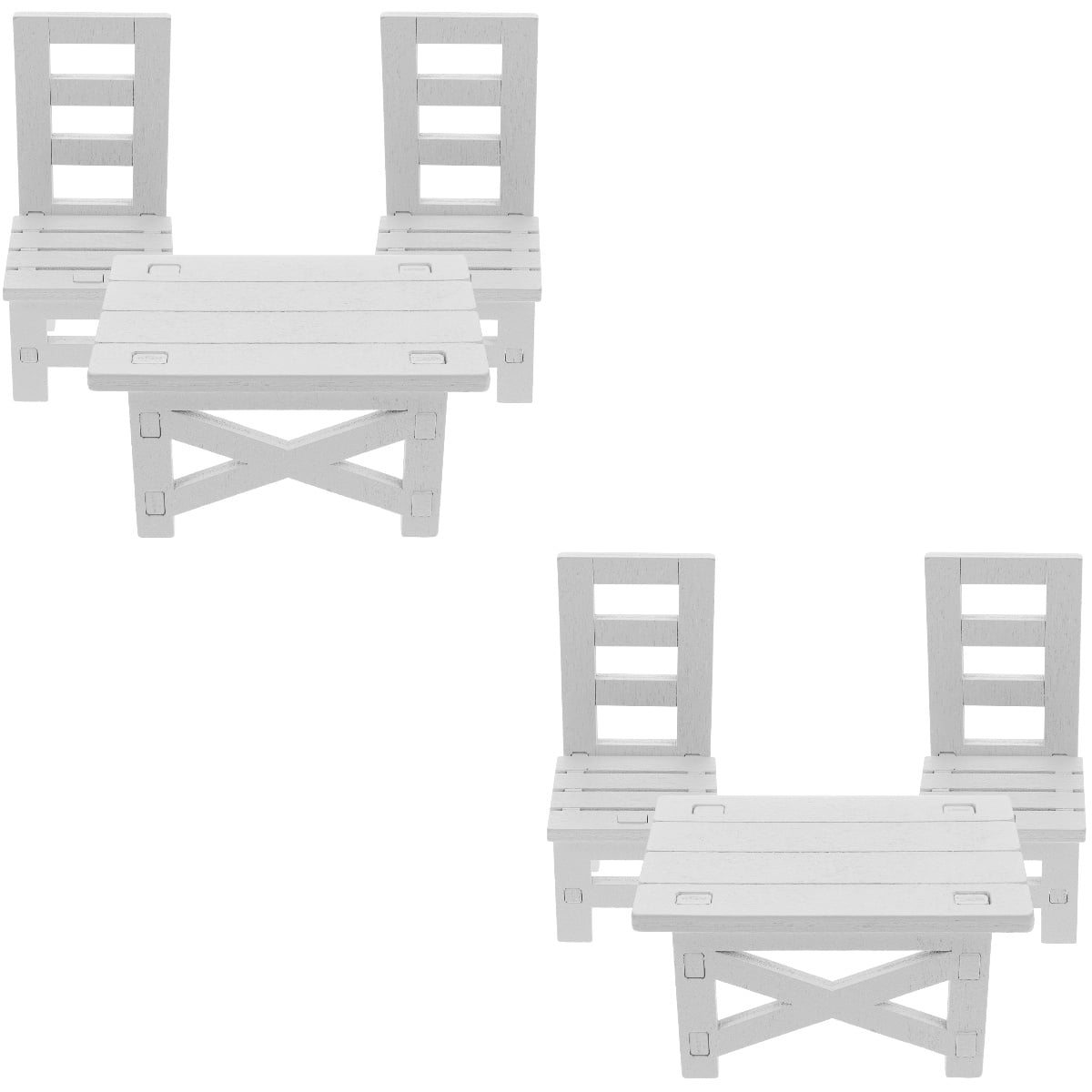 6 Inch Mini Chair OUNONA 2 Sets Miniature Chairs Tiny House Furniture Mini House ...