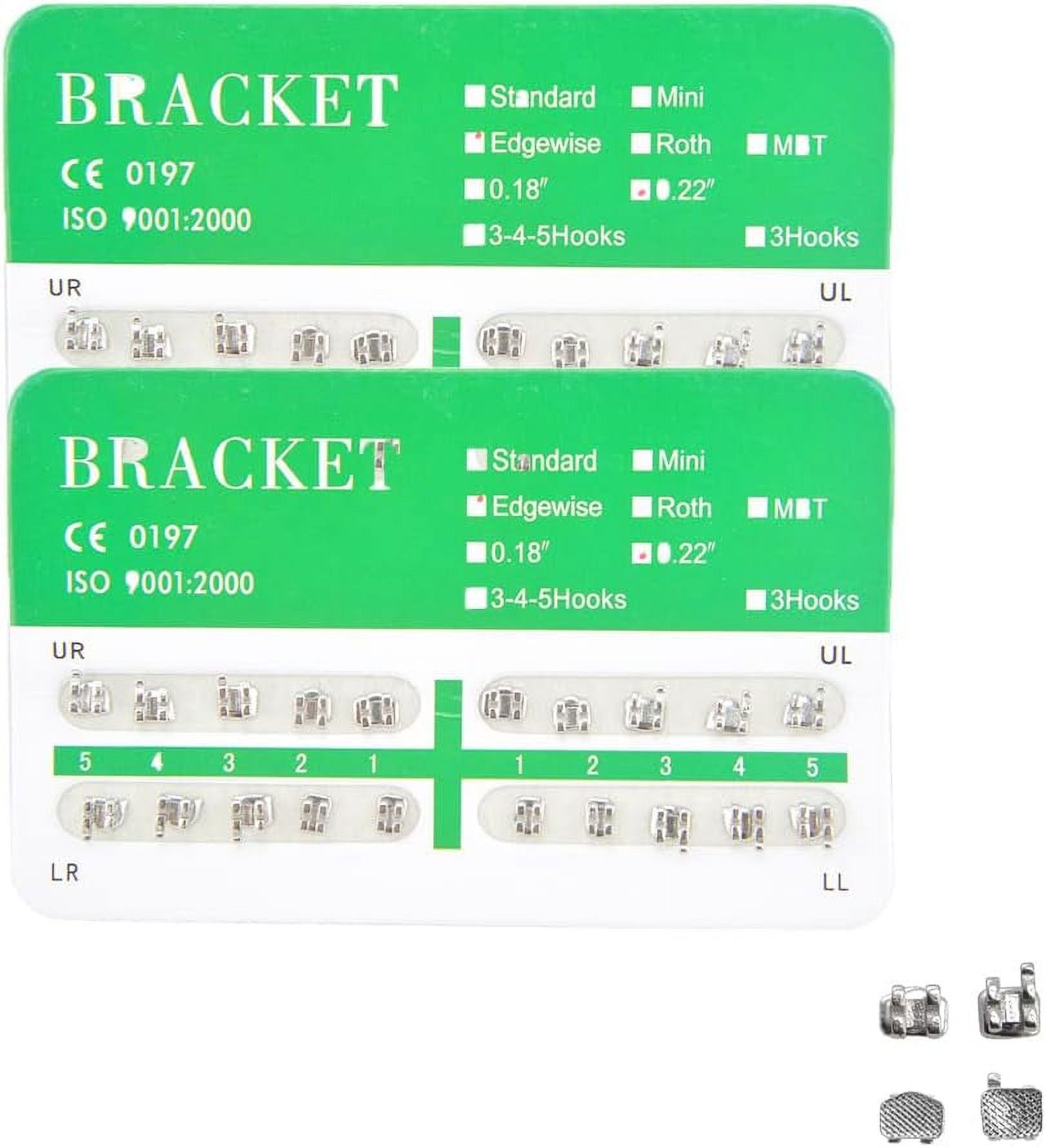 OUNONA 2 Sets Teeth Care Brace Brackets Replacement Orthodontic Brace Brackets Convenient Brace