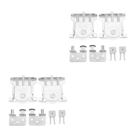 OUNONA  2 Sets Wheel for Window Screen Replacement Sliding Door Rollers Silver