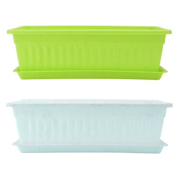 OUNONA 2 Sets of Household Vegetable Growing Containers Practical Plastic