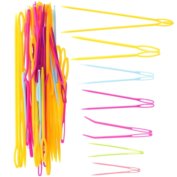 OUNONA 2 Sets  of Hand Sewing Needles Yarn Knitting Needles Sewing Needles Set Hand Sewing Tools