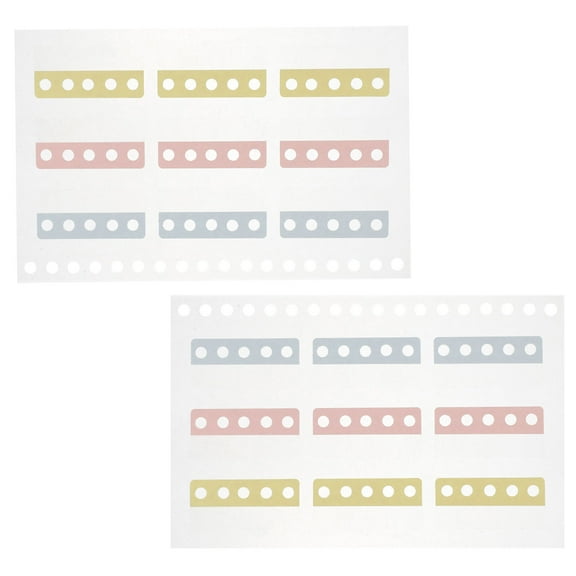 OUNONA 2 Sheets Index Tabs Loose-leaf Hole Repair Subsidy
