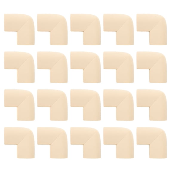OUNONA 20 PCS TV Photo Frame Corner Protector Child 5.50X5.50X2.50CM Beige
