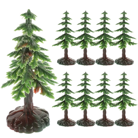 OUNONA 20-Pack Mini Foldable Tabletop Christmas Tree Decorations, Holiday Model Toys for Home and Office
