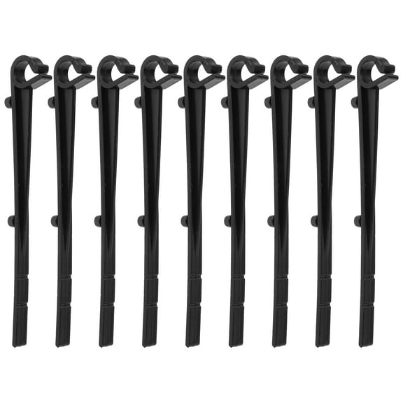 OUNONA Gutter Guard Gutter Guard Clip Black ABS 20Pcs