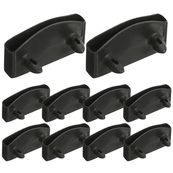 OUNONA 20Pcs Bed Slat Holders Plastic Replacement Parts Easy Install Black Bed Frame Accessories