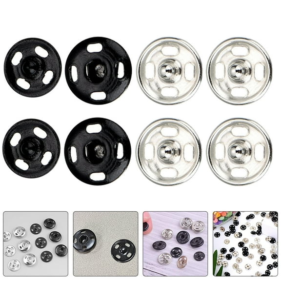 OUNONA 20 Pairs Sewing Metal Buttons Clothes Snaps Buttons Clothes Replacement Buttons