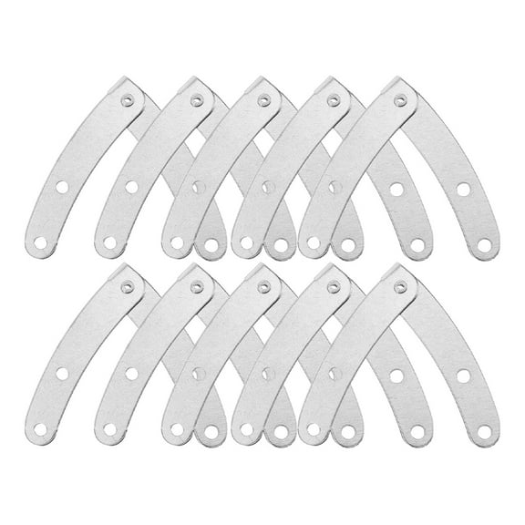 OUNONA  20 Pcs Cabinet Door Hardwares Drop down Hinge Lid Supports Hinges Silver