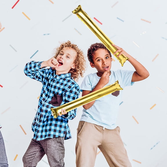 OUNONA 20 Pcs Cheering Sticks Clappers Party Favors Inflatable Golden