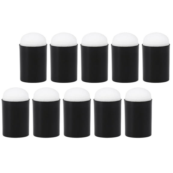 OUNONA  20 Pcs Finger Painting Sponge Brush Circle Toy Kids Toys Sponges Child Black