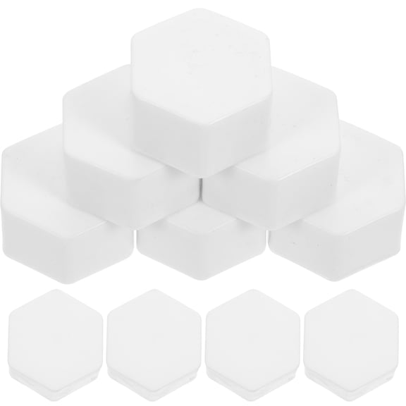 OUNONA  20 Pcs Internally Threaded Pipe End Caps Tap Hose Connector Nozzle White