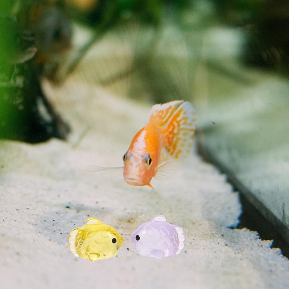 OUNONA 20 Pcs Mini Sea Fish Models Aquarium Decoration Simulation Colorful