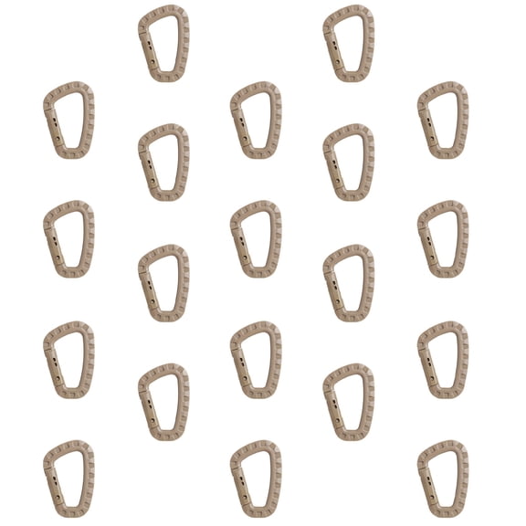 DRAFIDEEP D Shaped Buckles Fishing 20Pcs 3.3X2.2X0.25In