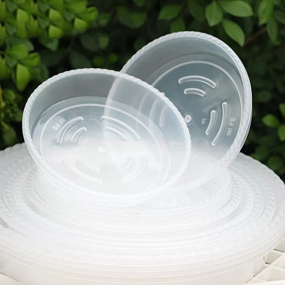 OUNONA 20 Pcs Plastic Planter Tray Succulent Drip Trays Indoor Plants