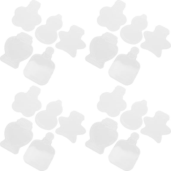 OUNONA  20 Pcs Scrapbook Stickers Embossed Bookmark Student