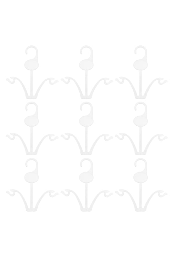 20 Pcs Shoe Hook Storage Hanger Racks Slipper Drying Sneaker Coat Hangers Athletic Shoes White