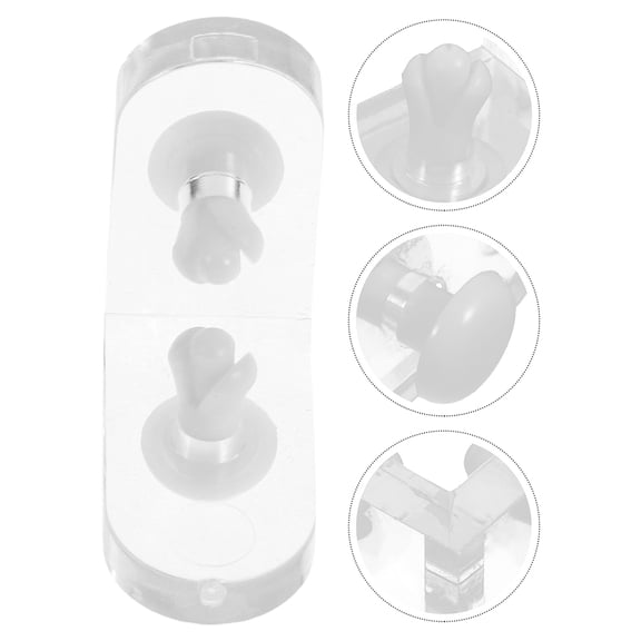 OUNONA 20 Sets Acrylic L Shaped Corner Brackets Clear Display Box Corner Joint Hardware Small Parts Bracket For Home And Retail Display