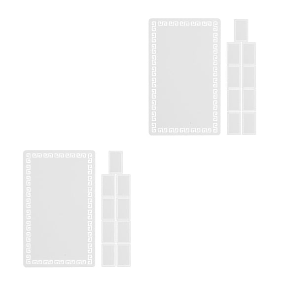 OUNONA 20 pcs Blanks Sublimation Business Card Metal Aluminum Double Sides Name Cards Sublimation Blanks Products Transfer Desk Sublimation Business Cards