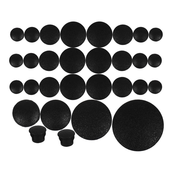 NUOLUX 200Pcs Black Plastic Hole Plugs for Outdoor Chair Leg Floor Protectors