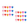 thumbnail image 1 of OUNONA 200 Pcs  Clothes Clips Mini Heart Photo Clips Wooden Clothespin Postcard Clips, 1 of 8