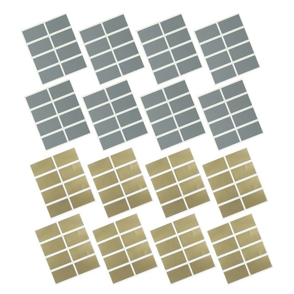 OUNONA 200pcs Rectangular Scratch Off Stickers Labels for DIY Birthday Cards Self Adhesive Hidden Surprises Scratch Off Cards for Prizes