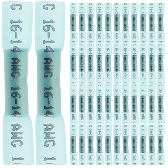 OUNONA 200 Pieces Heat Shrink Wire Connectors with Copper Electrical Terminals for Secure and Electrical Connections