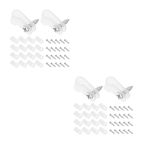 OUNONA 200 pcs Rope Light P/ Mounting Clips 1/ 4 Inch with Stainless Steel Screws Cable Clips Wire Clamp for Wire Management Rope Light Clips for Outside String Lights