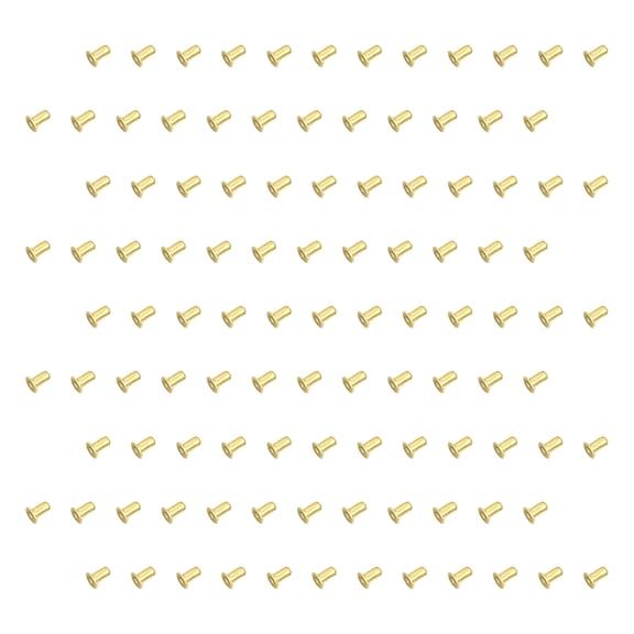 OUNONA 2000Pcs Golden Brass Bee Frame Eyelets with Wire Protector Easy Install Hive Accessories
