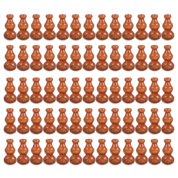 TABLETREANDS Decorative Gourd Beads Wooden Yellow 200Pcs 1.2X0.6X0.6In For Hotels And Cafes