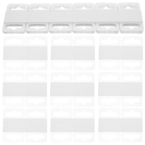 OUNONA 200Pcs Retail Display Tabs Plastic Merchandise Hanging Tags Sticky Product Tabs Store Supply