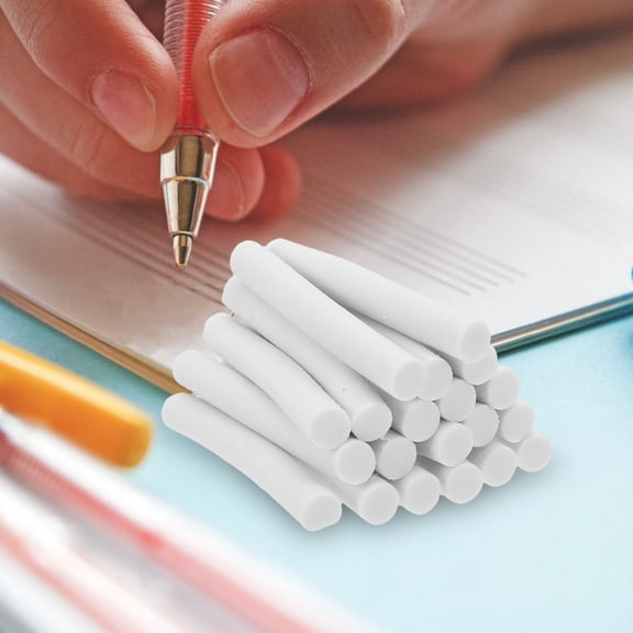 OUNONA 200Pcs Professional White Rubber Erasers for Mechanical Pencils Sketching and Writing