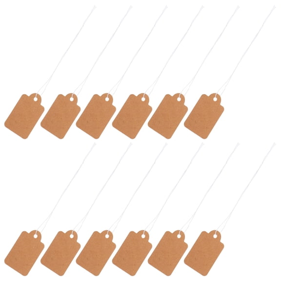 OUNONA Durable Brown Kraft Paper Tags for Merchandise Labeling 200Pcs