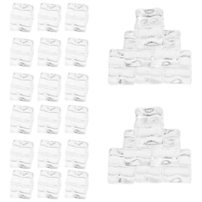 200pcs Non Melting Fake Ice Cubes for Decoration with Realistic Effect Assorted Color