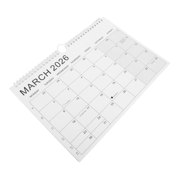 OUNONA Large 2026 Wall Planner with Spiral Coil and Holiday Reference for Yearly Planning