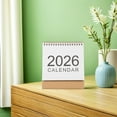 thumbnail image 1 of OUNONA 2026 Desk Calendar with White Foldable Stand, Compact Tabletop Organizer for Office, Home, and School Use, 1 of 8