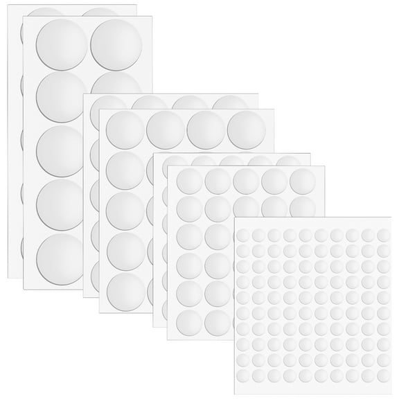 OUNONA 204 Pieces Double-Sided Adhesive Dots for Balloons, Posters, Scrapbooking, Removable Tape Stickers for Crafts