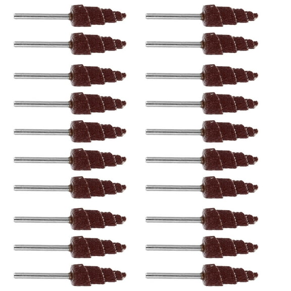 OUNONA 20Pcs Abrasive Flap Wheel Cone for Sanding and Polishing Applications