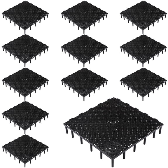 OUNONA 20Pcs Aquarium Divider Plate Tray Black PVC Reusable Tank Separator with Hole for Marine Fish Breeding