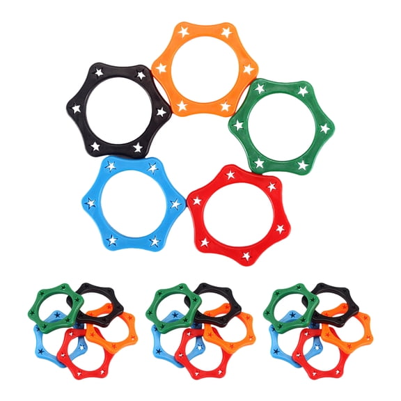 OUNONA 20Pcs Assorted Color Mic Grip Band with Shockproof Antislip Features for Live Performance