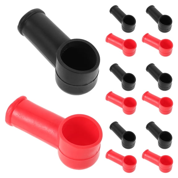 OUNONA Car Battery Terminal Insulator Assorted Color PVC Weather Resistant 20Pcs