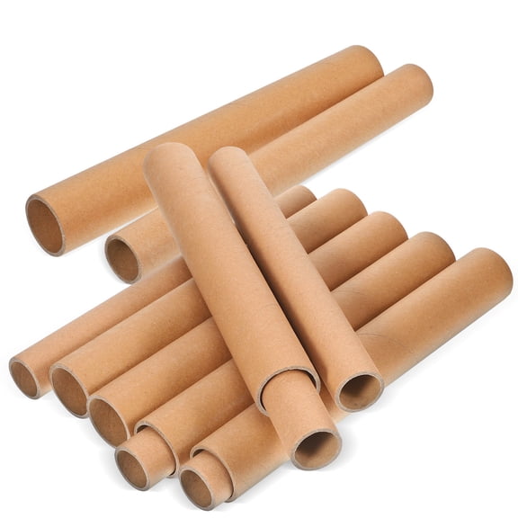 OUNONA 20Pcs Beige Cardboard Tubes for Packing and Storage with Stackable and Sustainable Features