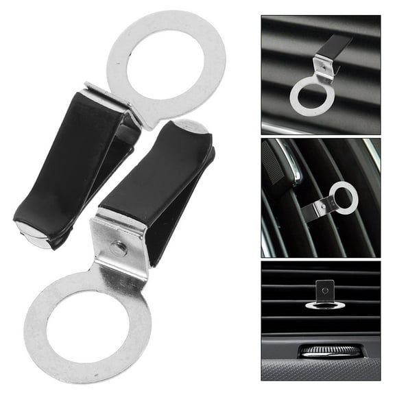 OUNONA 20Pcs Black Car Aromatherapy Diffuser Vent Clip Air Freshener with Adjustable Angle Design